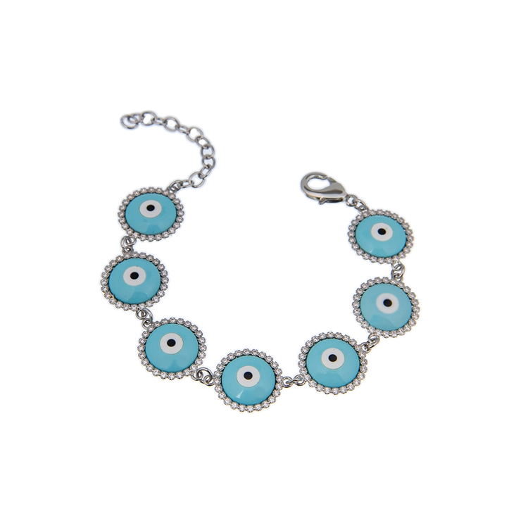 Pulseira Olho Grego Esmaltado