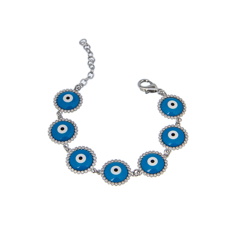 Pulseira Olho Grego Esmaltado