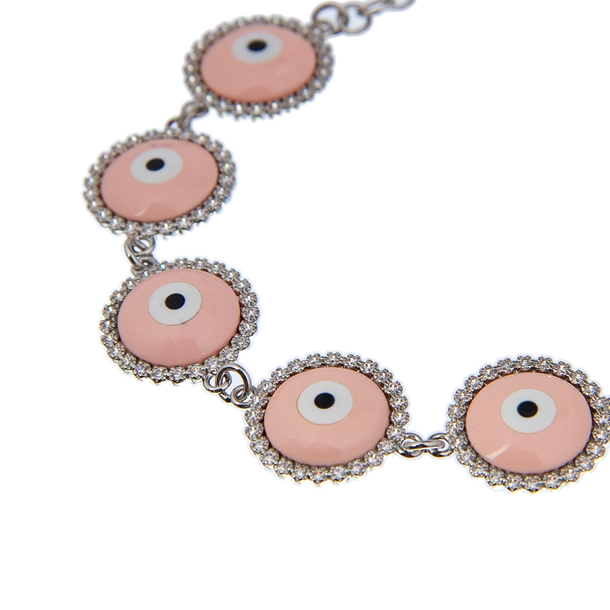 Pulseira Olho Grego Esmaltado