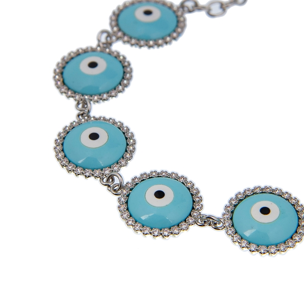 Pulseira Olho Grego Esmaltado