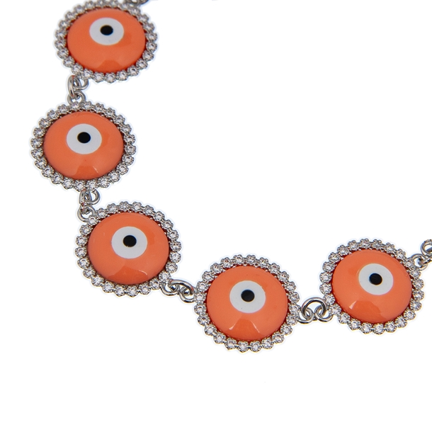 Pulseira Olho Grego Esmaltado