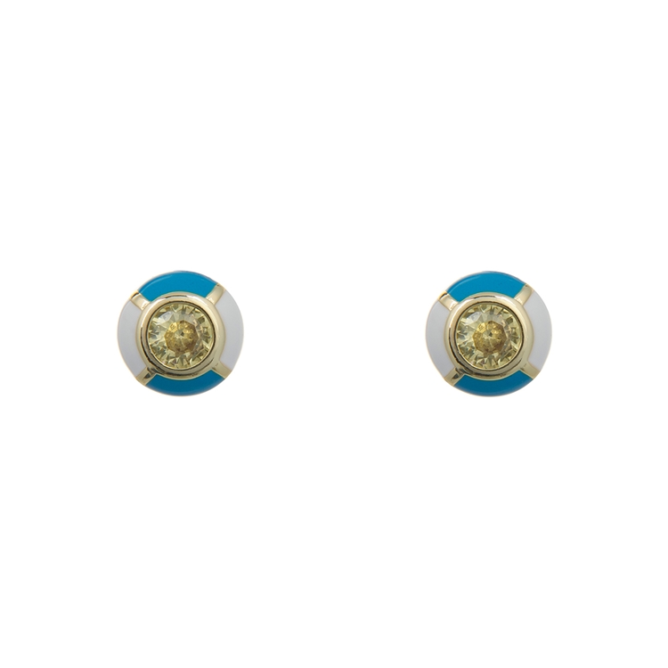 Brinco  Esmaltado  Zircônias Lapidadas