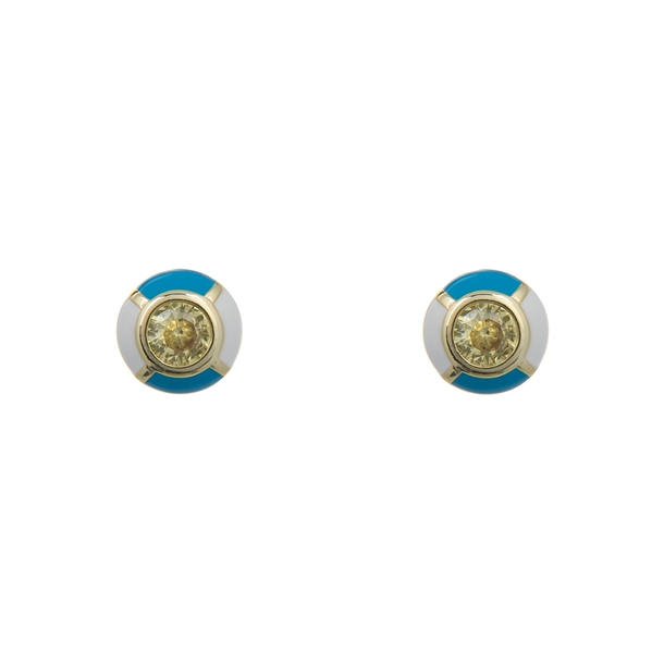 Brinco  Esmaltado  Zircônias Lapidadas