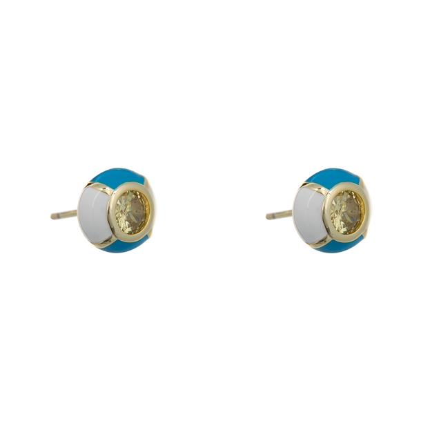 Brinco  Esmaltado  Zircônias Lapidadas