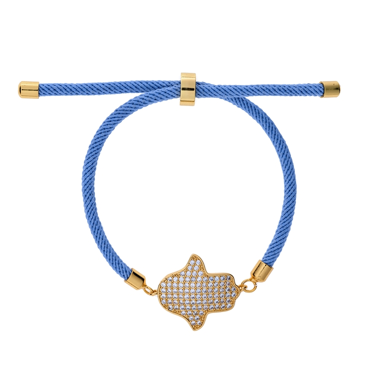 Pulseira Energy Mão de Fatima Zircônias Cravejadas
