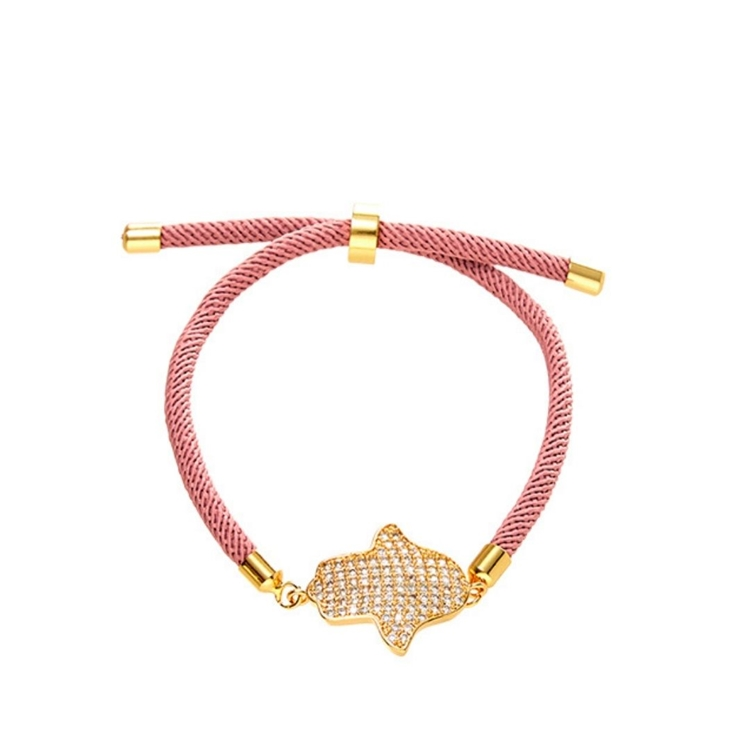 Pulseira Energy Mão de Fatima Zircônias Cravejadas