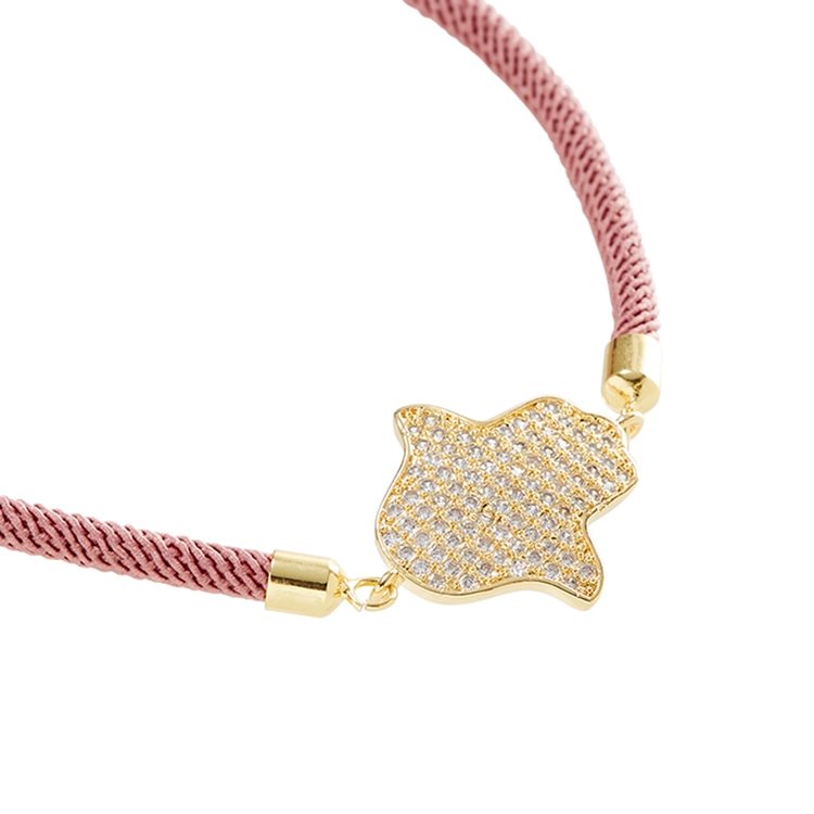 Pulseira Energy Mão de Fatima Zircônias Cravejadas