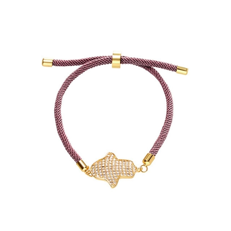 Pulseira Energy Mão de Fatima Zircônias Cravejadas
