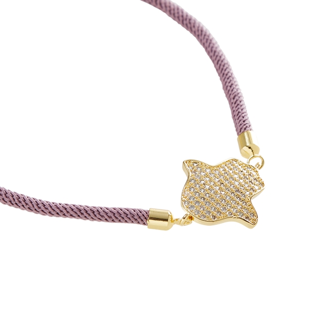 Pulseira Energy Mão de Fatima Zircônias Cravejadas