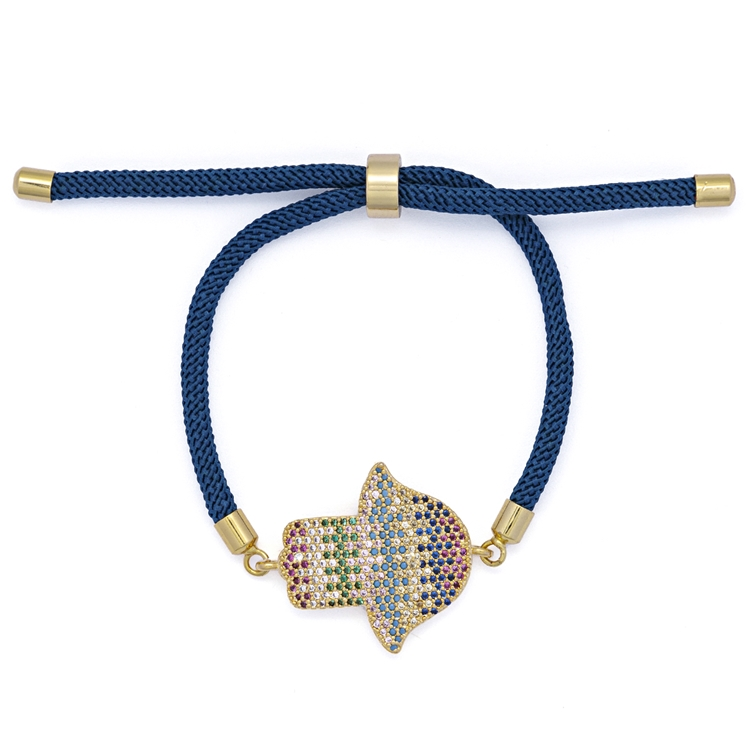 Pulseira Energy Mão de Fátima Rainbow com Zircônias