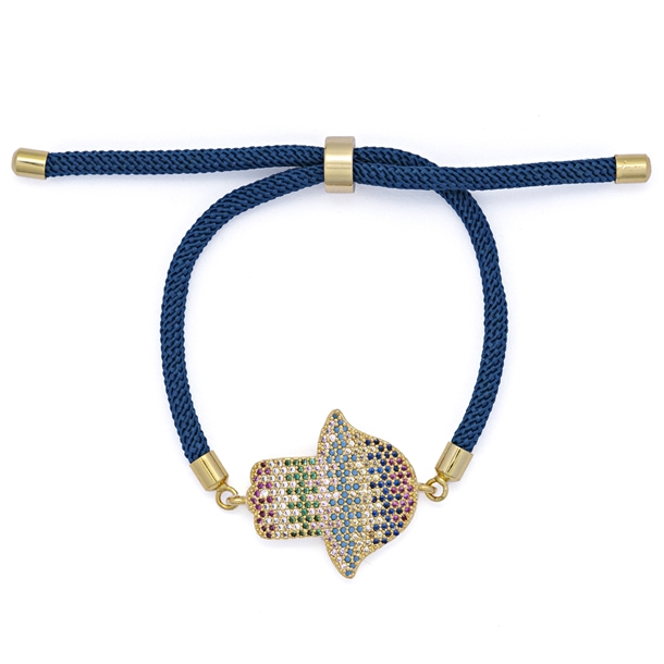 Pulseira Energy Mão de Fátima Rainbow com Zircônias
