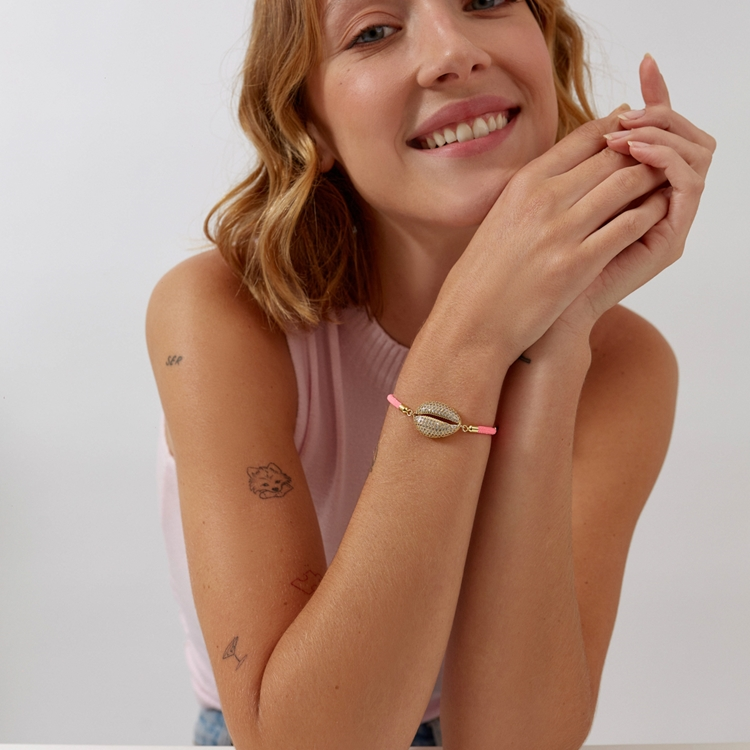 Pulseira Energy Búzio Cravejado