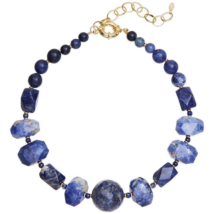 Colar Sodalita e Lapis Lazuli