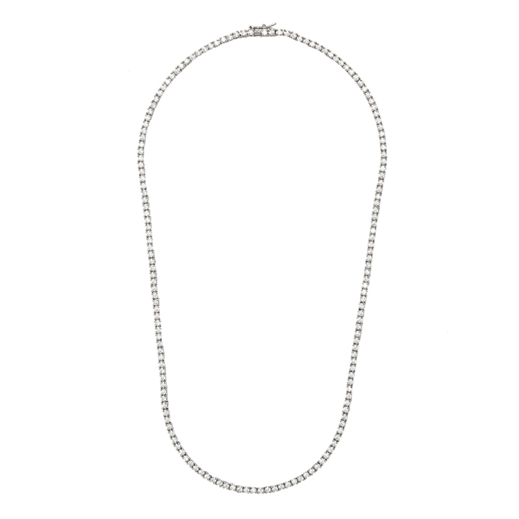 Colar Riviera Anna Cravejada de Zircônias Cristal 42cm