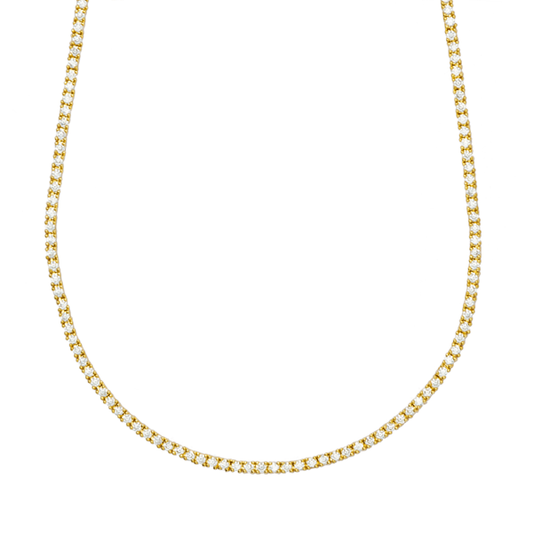 Colar Riviera Anna Cravejada de Zircônias Cristal 42cm