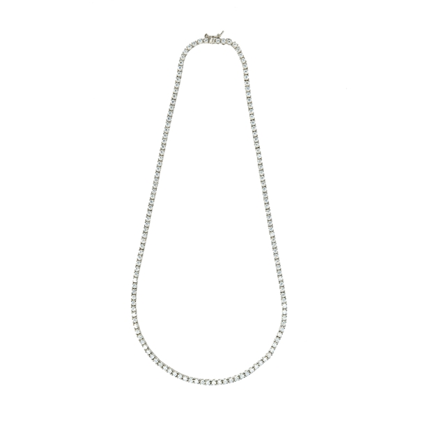 Colar Riviera Anna Cravejada de Zircônias Cristal 42cm