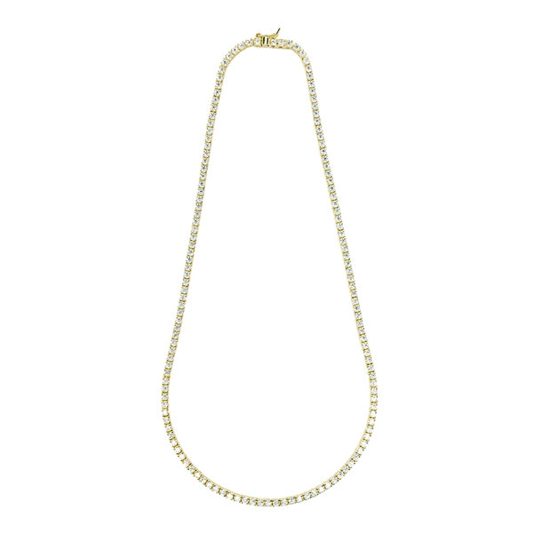 Colar Riviera Anna Cravejada de Zircônias Cristal 42cm