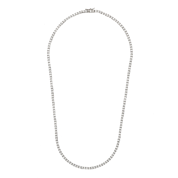 Colar Riviera Anna Cravejada de Zircônias Cristal 42cm