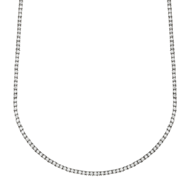 Colar Riviera Anna Cravejada de Zircônias Cristal 60cm