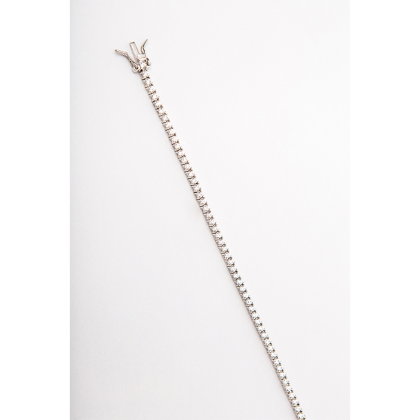 Colar Riviera Anna Cravejadas de Zircônias Cristal 38cm