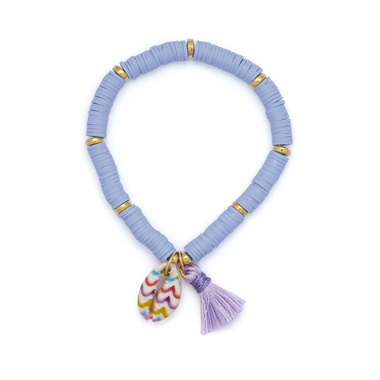 Pulseira Beads Candy Color Búzios e Tassels