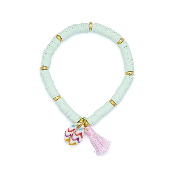Pulseira Beads Candy Color Búzios e Tassels