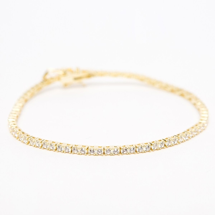 Pulseira Riviera Anna Cravejada de Zircônia Cristal
