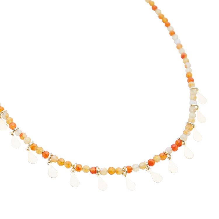 Colar Choker Ágatha Fogo e Gotinhas