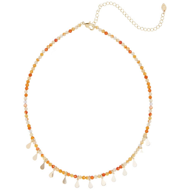 Colar Choker Ágatha Fogo e Gotinhas