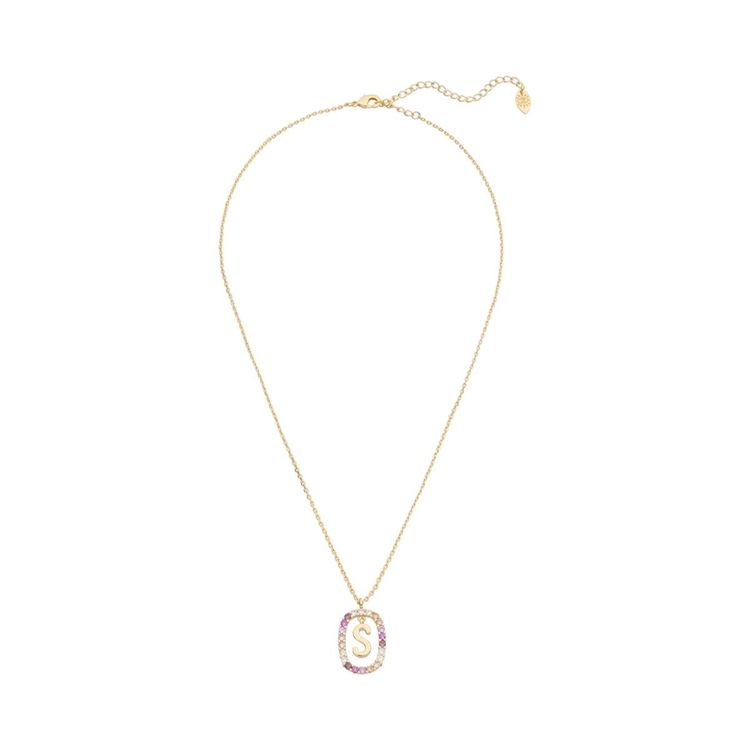 Colar Letras Retangular Zircônias