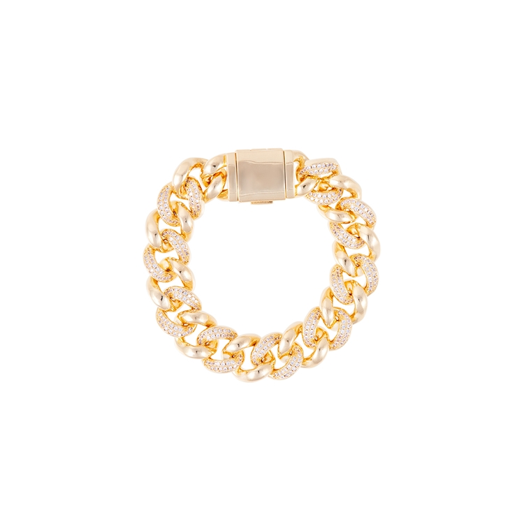 Pulseira Grumet Chunk Cravejado