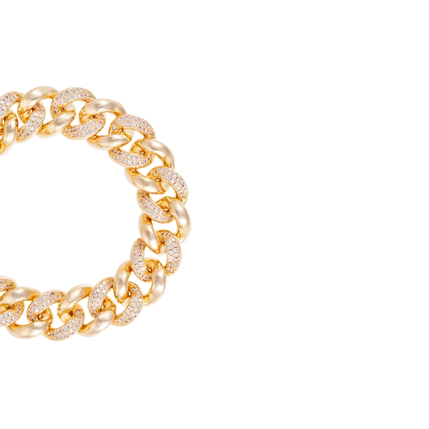 Pulseira Grumet Chunk Cravejado