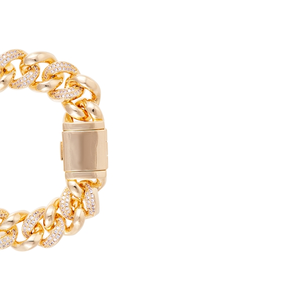 Pulseira Grumet Chunk Cravejado