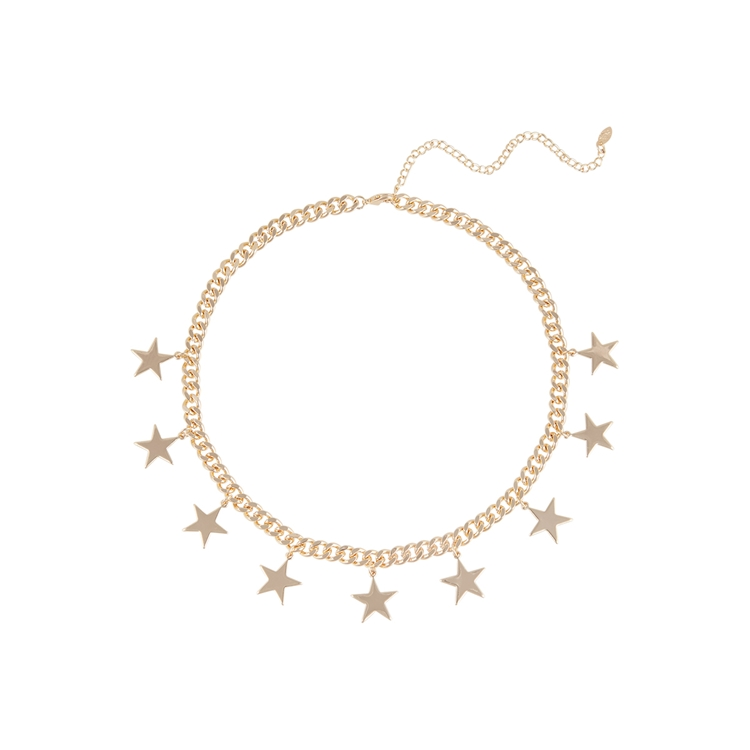 Colar Grumet Estrelas e Zircônias