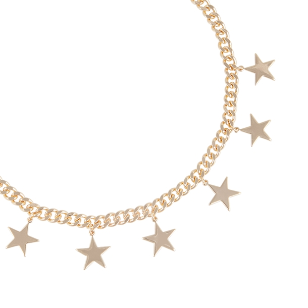 Colar Grumet Estrelas e Zircônias