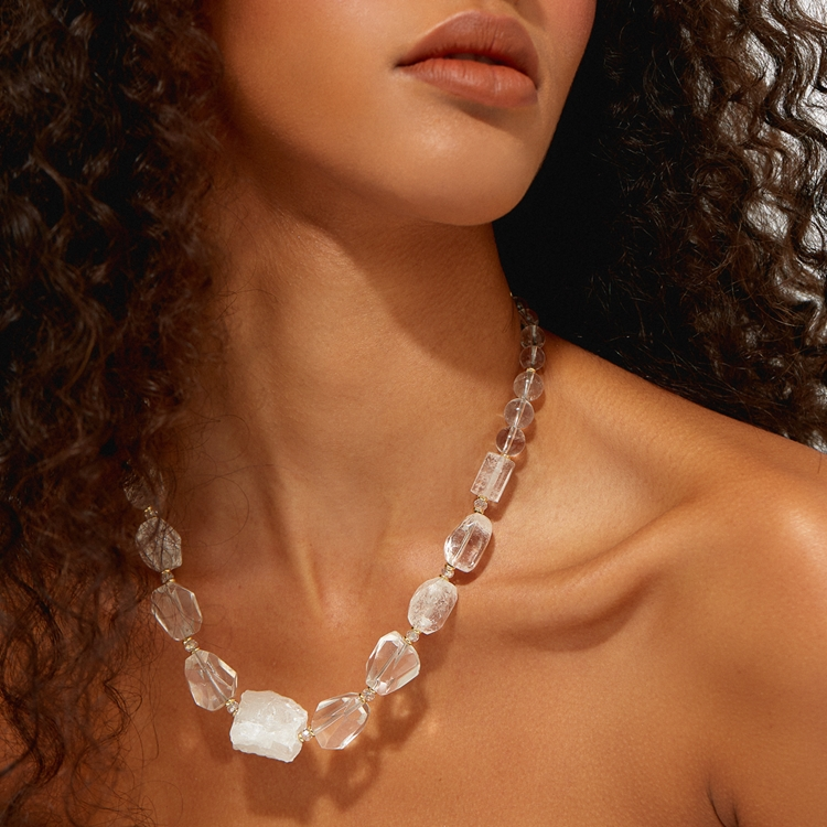 Colar Quartzo Cristal