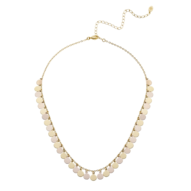 Colar Dots Mini Bicolor Ouro e Rosé