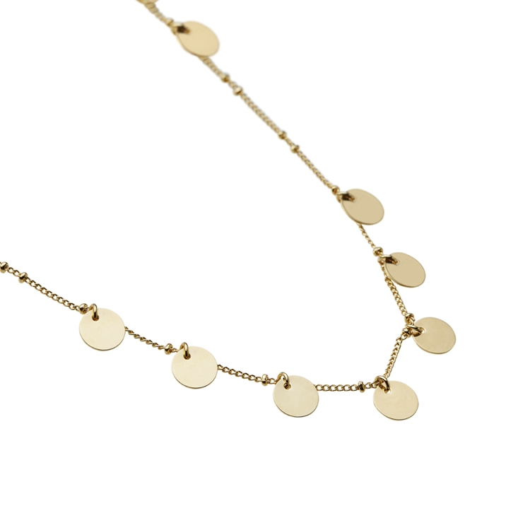 Colar Longo Dots Corrente Bolinha