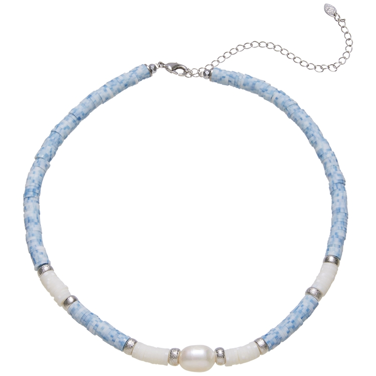 Colar Beads Pingente Pérola