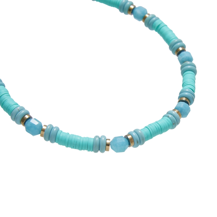 Colar Howlita Turquesa e Beads