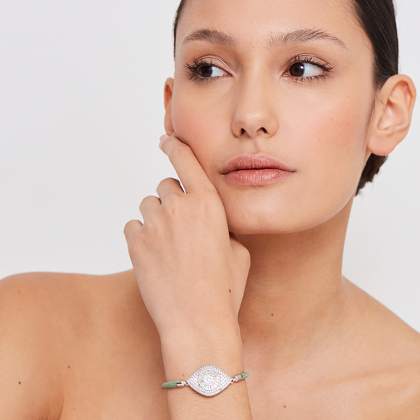 Pulseira Energy Olho de Proteção Zircônias