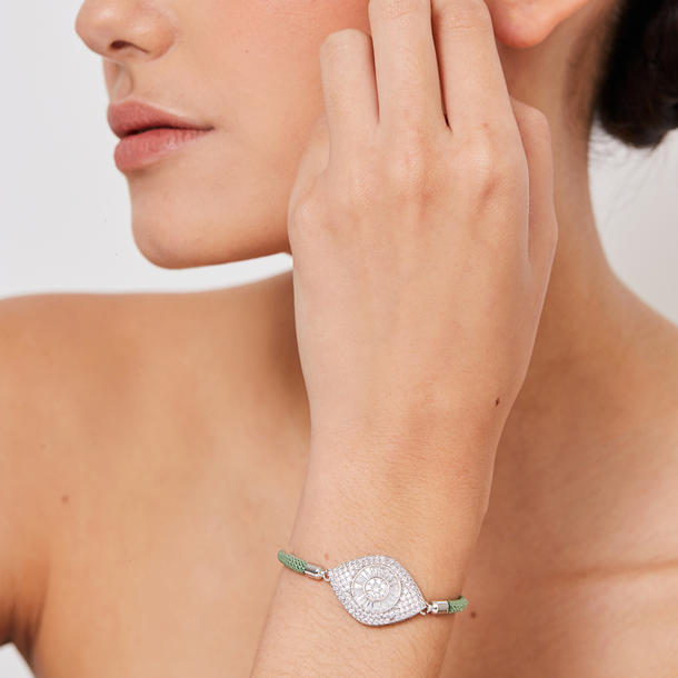Pulseira Energy Olho de Proteção Zircônias