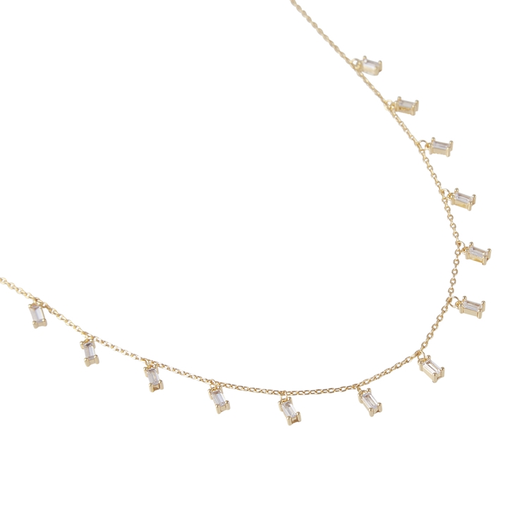 Colar Caixinhas Zircônias Rainbow