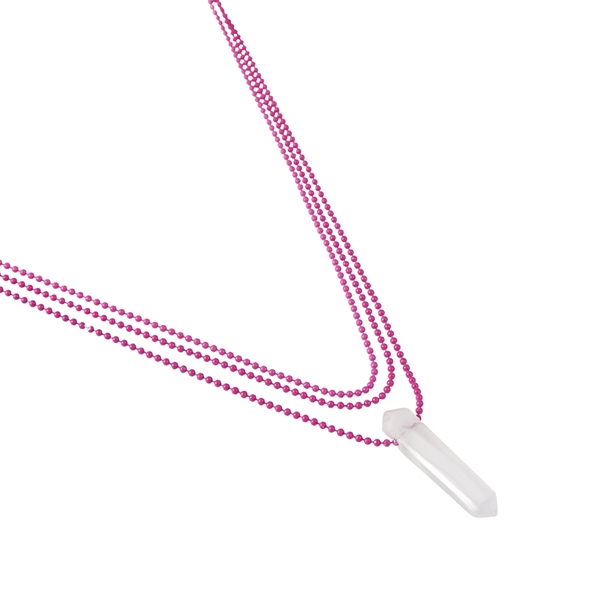 Colar Três Voltas Quartzo Cristal