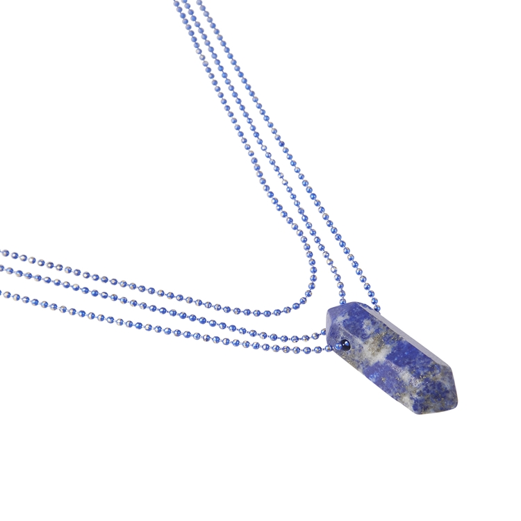 Colar Três Voltas Lapis Lazuli