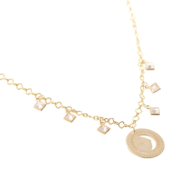 Colar Corrente Diana e Medalha