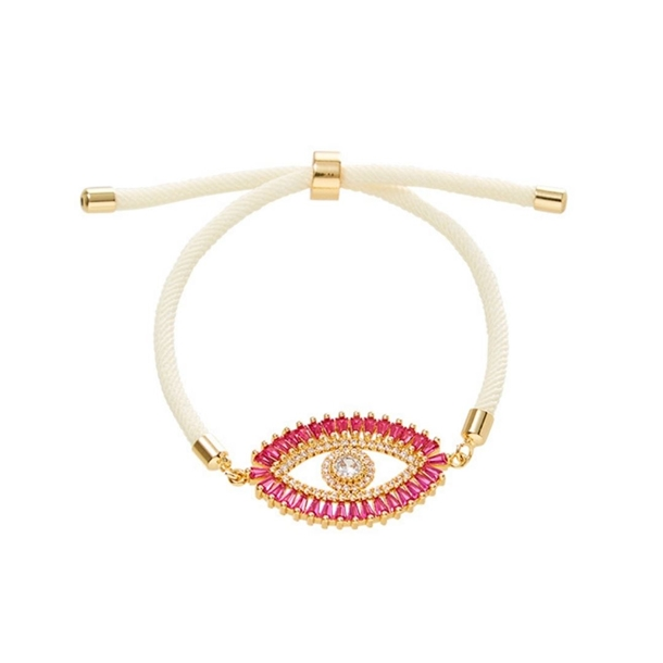 PULSEIRA ENERGY OLHO DE PROTECAO ZIRCONIAS PINK