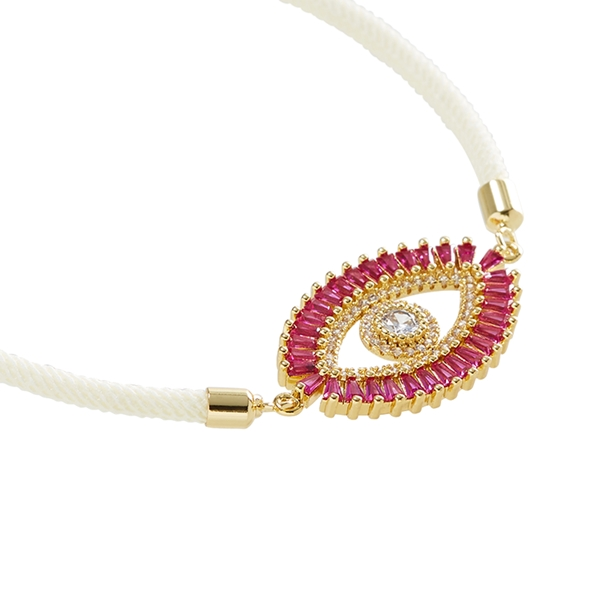 PULSEIRA ENERGY OLHO DE PROTECAO ZIRCONIAS PINK