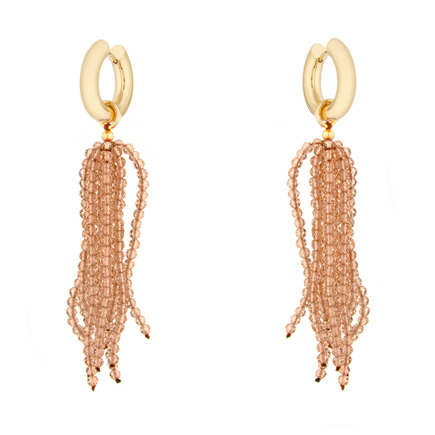 Brinco Chuva Zircônia Champagne