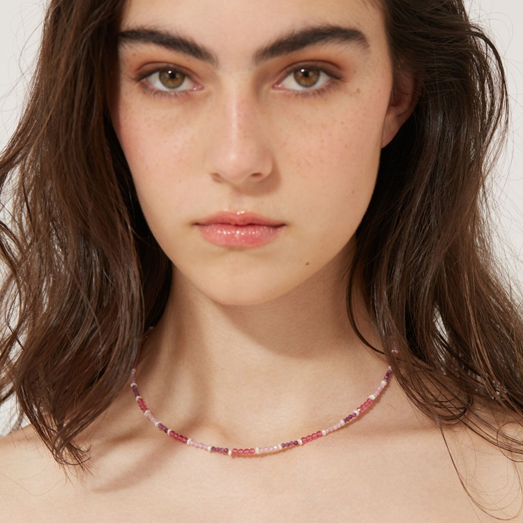 Choker Cristal Fúcsia